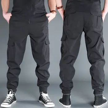 Harajuku Joggers Cargo Nohavice Muži Móda Vojenské Beží Streetwear Mužské Oblečenie Hip Hop, Punk Bežné Nosenie Jar Jeseň E914