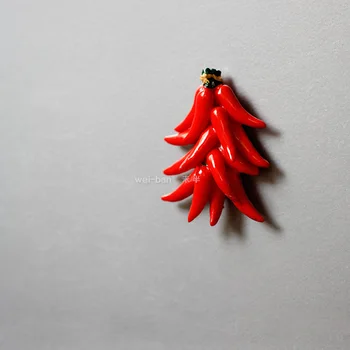 Nový Rok dekorácie na slávnostnú chili chladnička magnet tvorivé troch-dimenzionální magnet magnet magnet